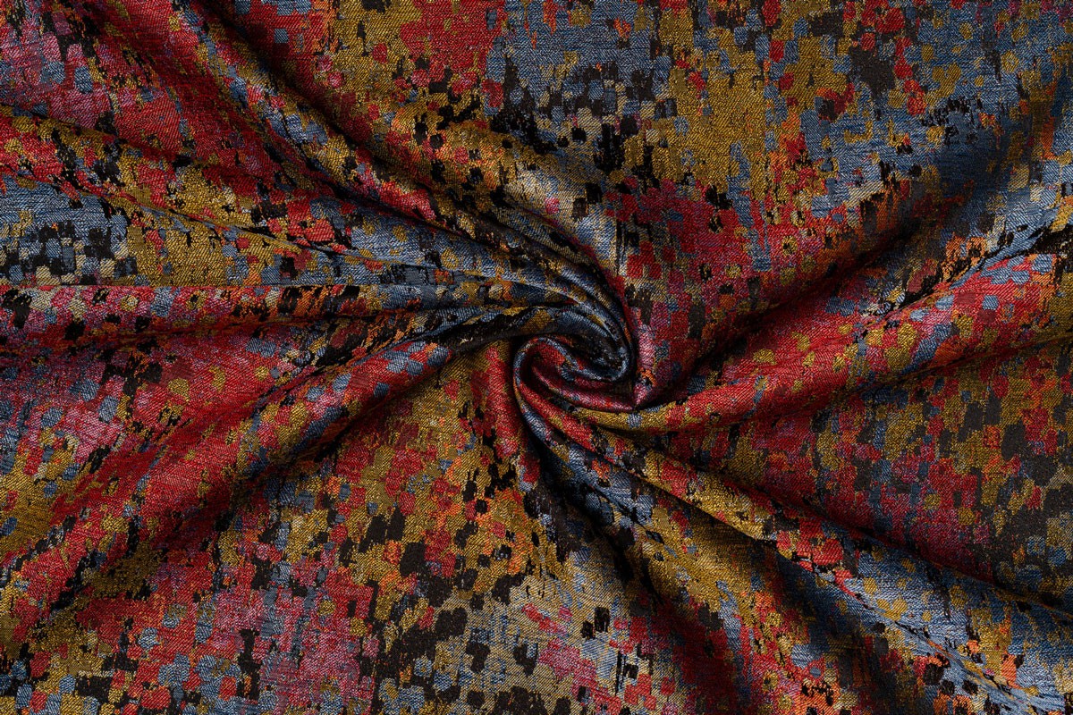 Lucca Curtain multicolored fabric