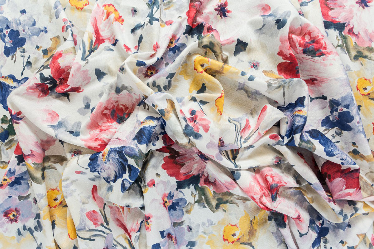 Zelda Curtain Multicolor flower pattern