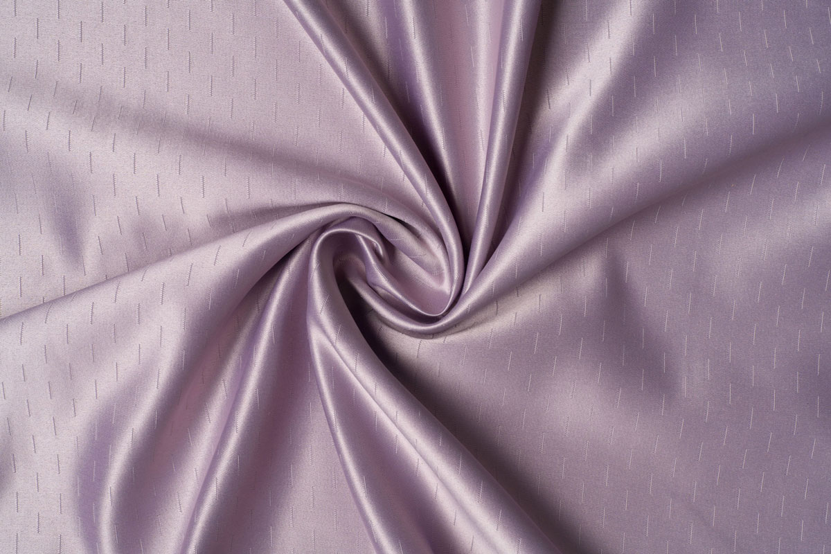 Purple colored curtain fabric