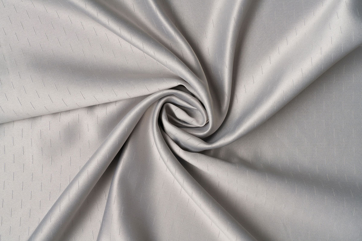 Grey colored curtain fabric