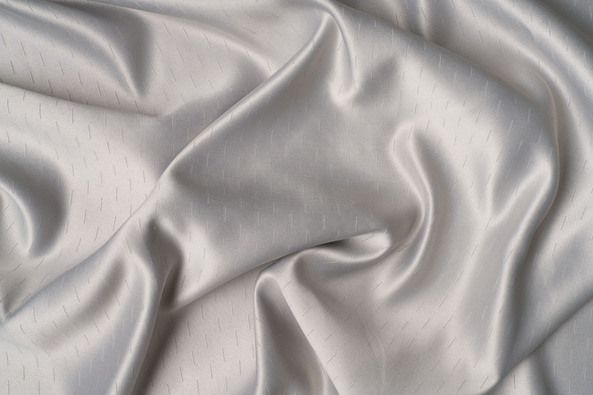 Grey colored curtain fabric