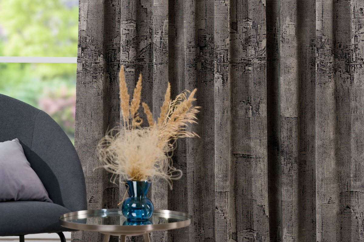 cobalt curtain black and grey colored fabrics