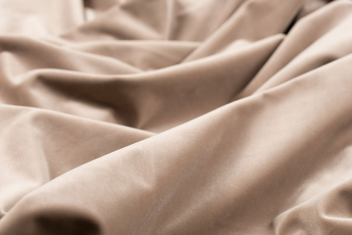 Castellano coffee colored fabric curtain