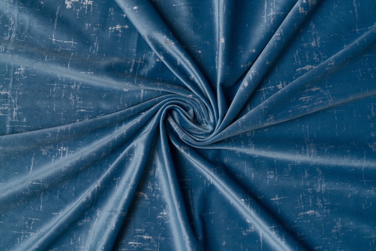Scento Curtain Blue Colored Fabric