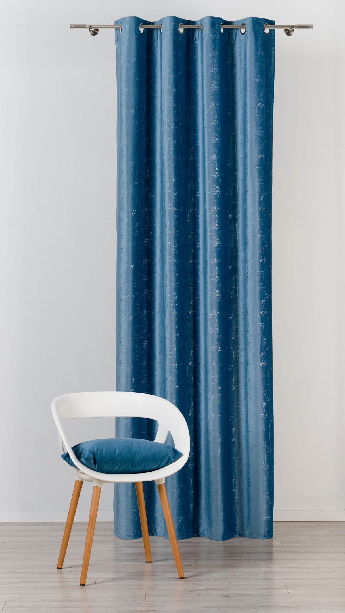 Scento Curtain Blue Colored Fabric
