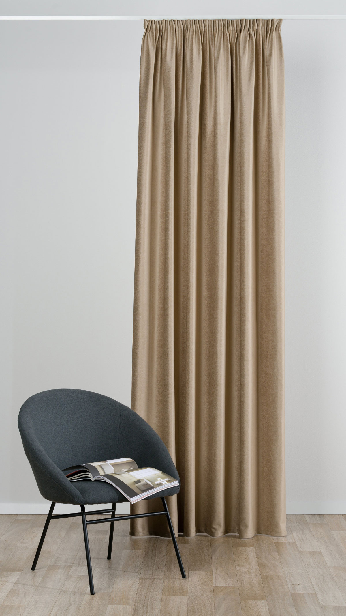 Tempera Curtain Beige colored fabric