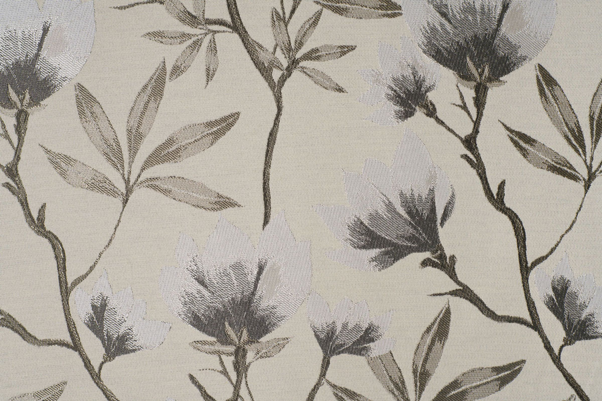 Cubano Coffee colored faric with flower pattern curtain