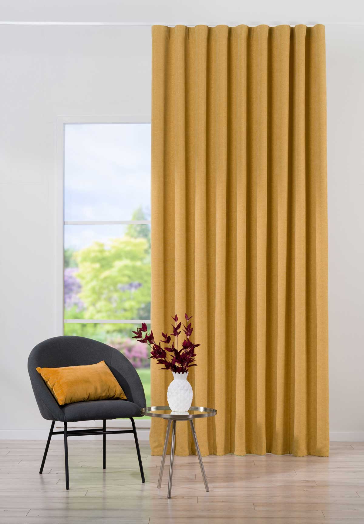 Java Curtain yellow fabric