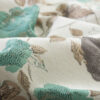 Kassandra Curtain turquoise flower pattern fabric