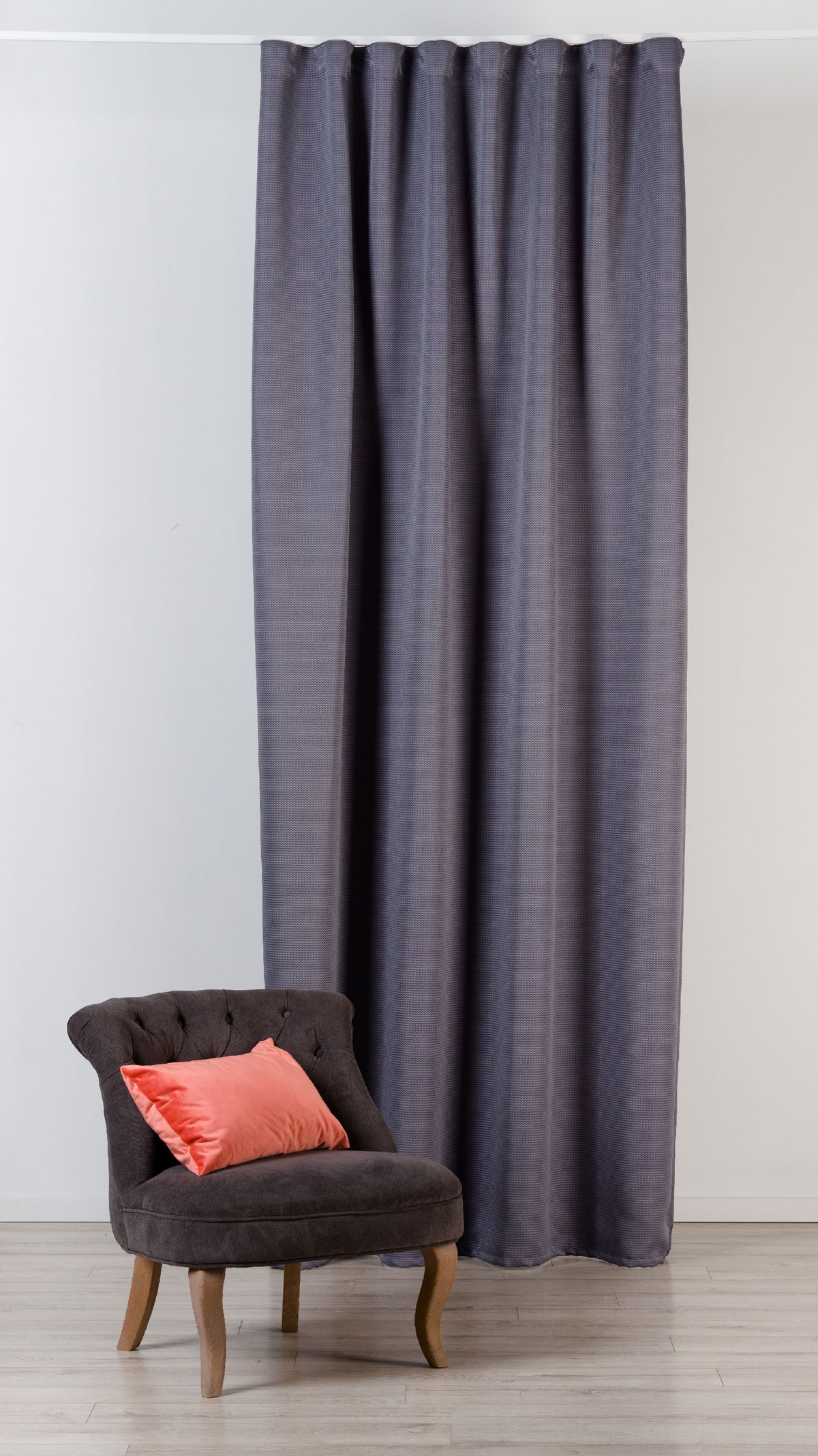 Cielo Curtain Grey colored fabric
