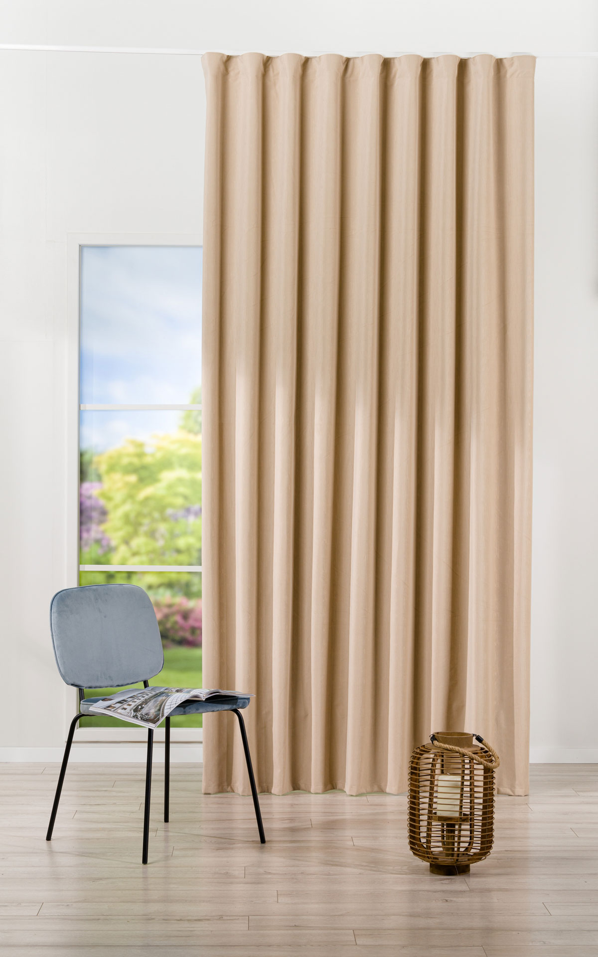 Neptun Curtain Walnut colored fabric