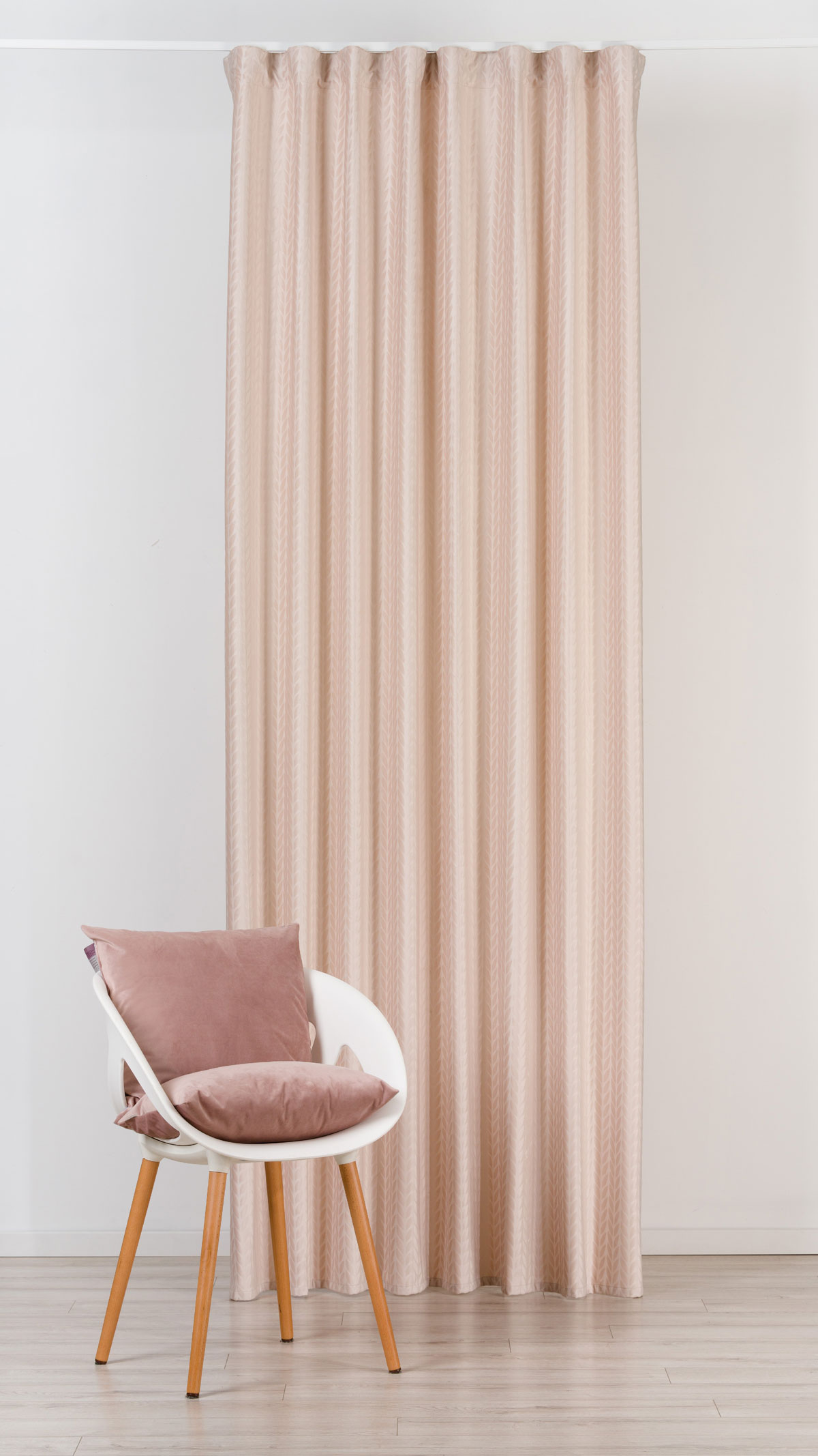 Scarabeo Curtain Coffe colored fabric