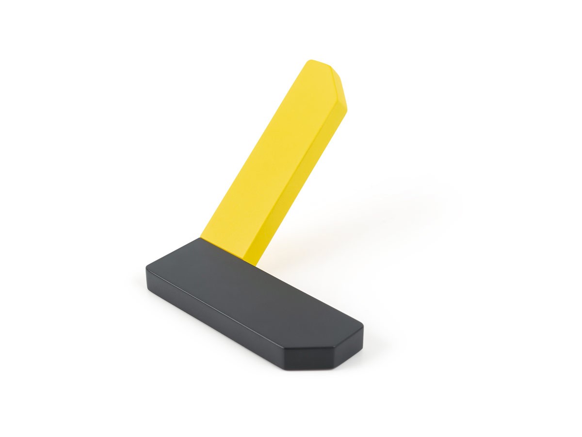 Corner wall hook yellow