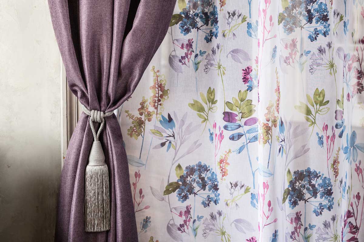 Cheer Curtain purple fabric