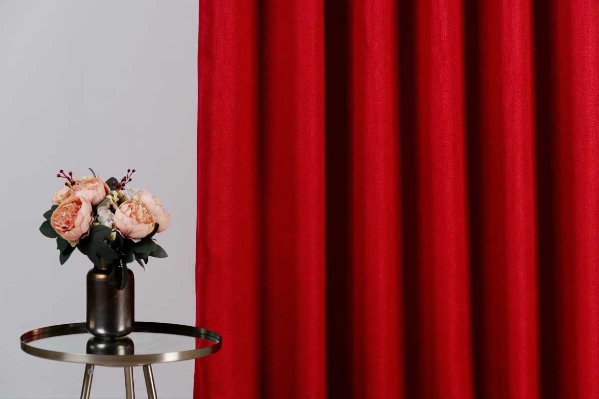 Cheer Curtain red fabric