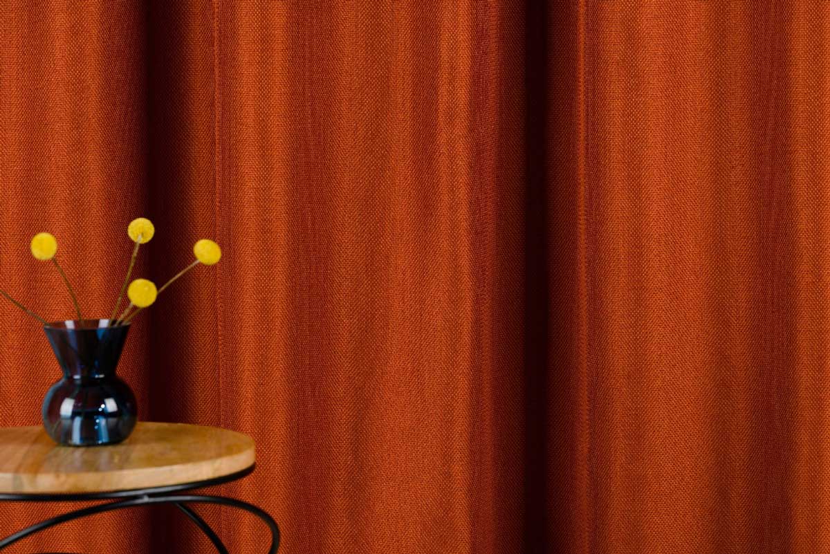 Cheer Curtain Terracotta fabric