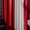 Tyler Curtain red fabric