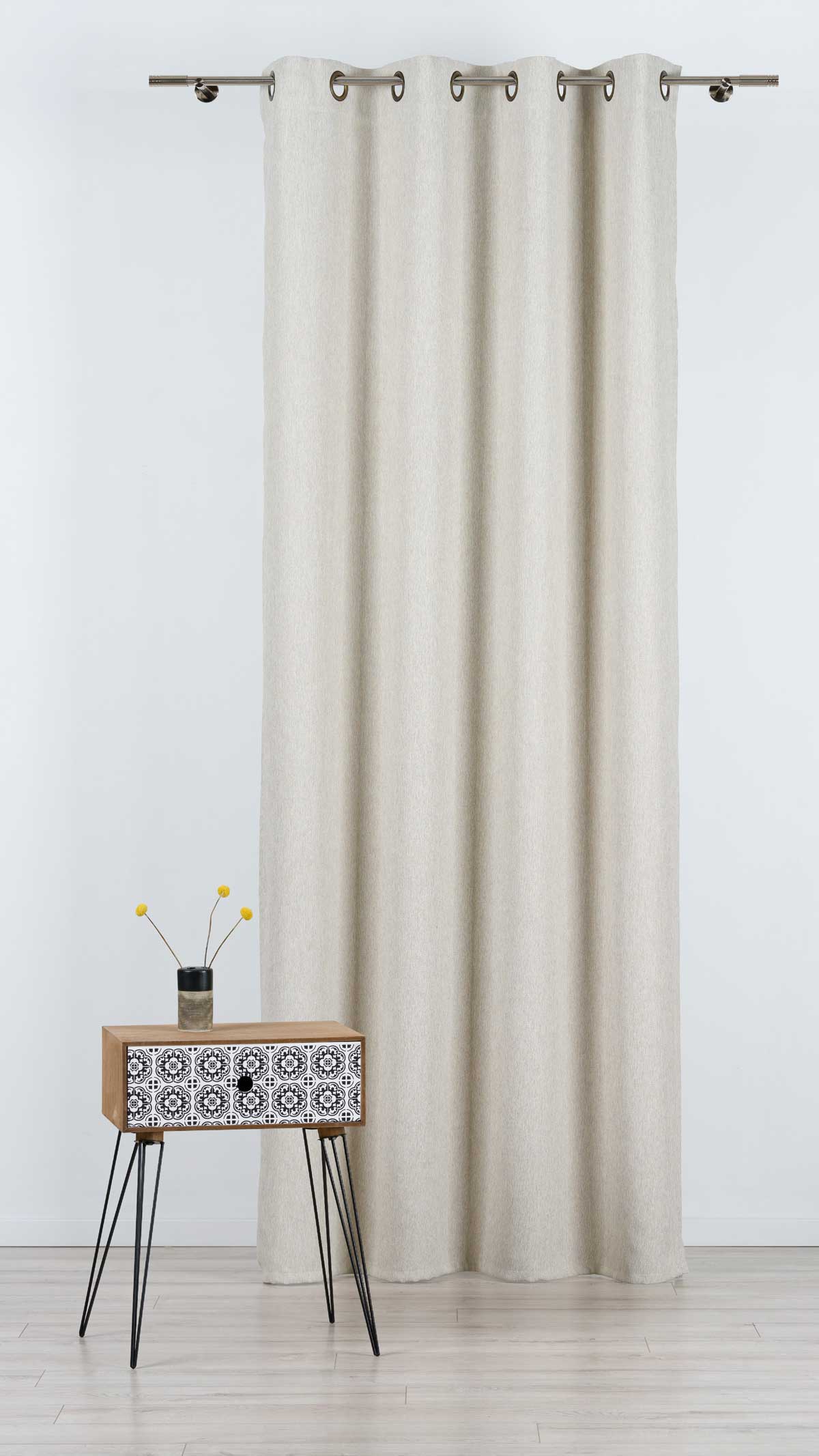 Tyler Curtain beige fabric