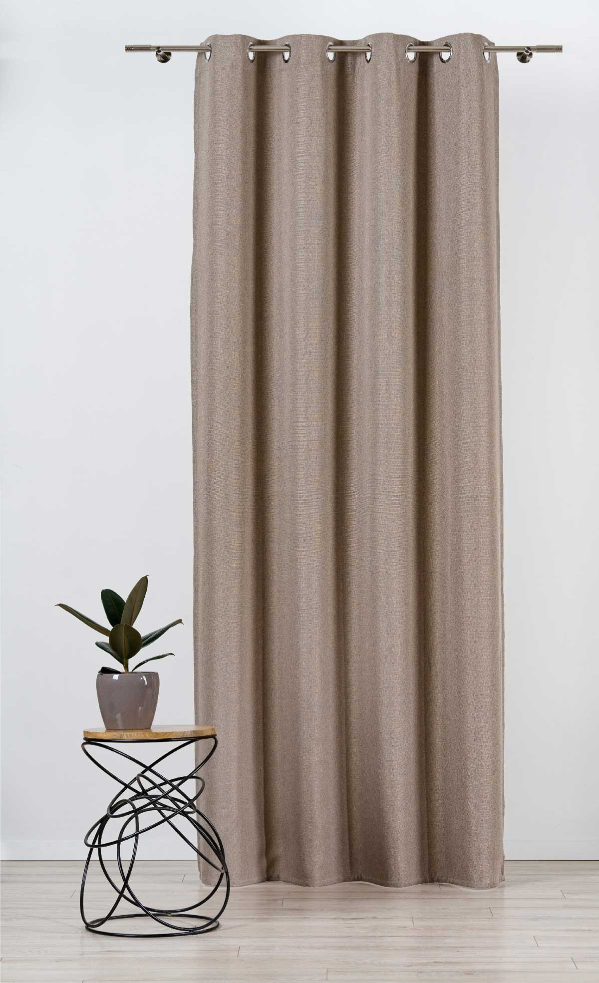 Butler Curtain Coffee fabric