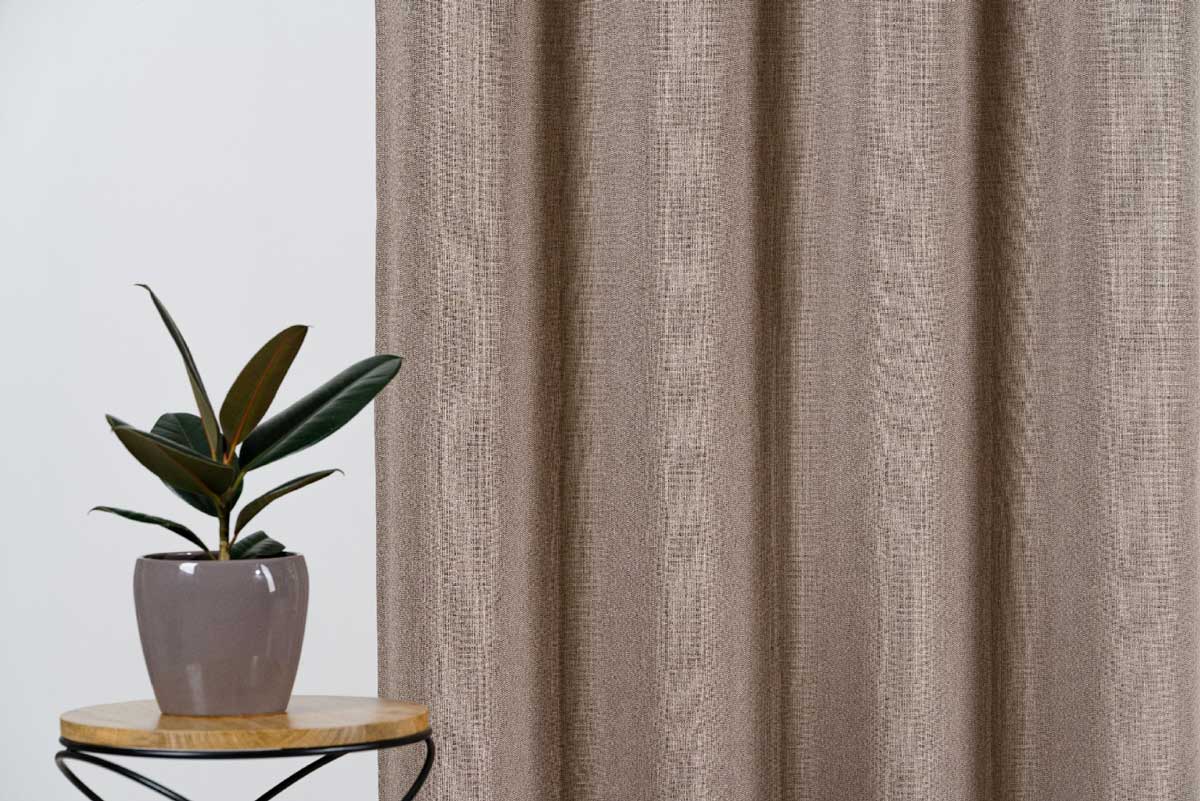 Butler Curtain Coffee fabric