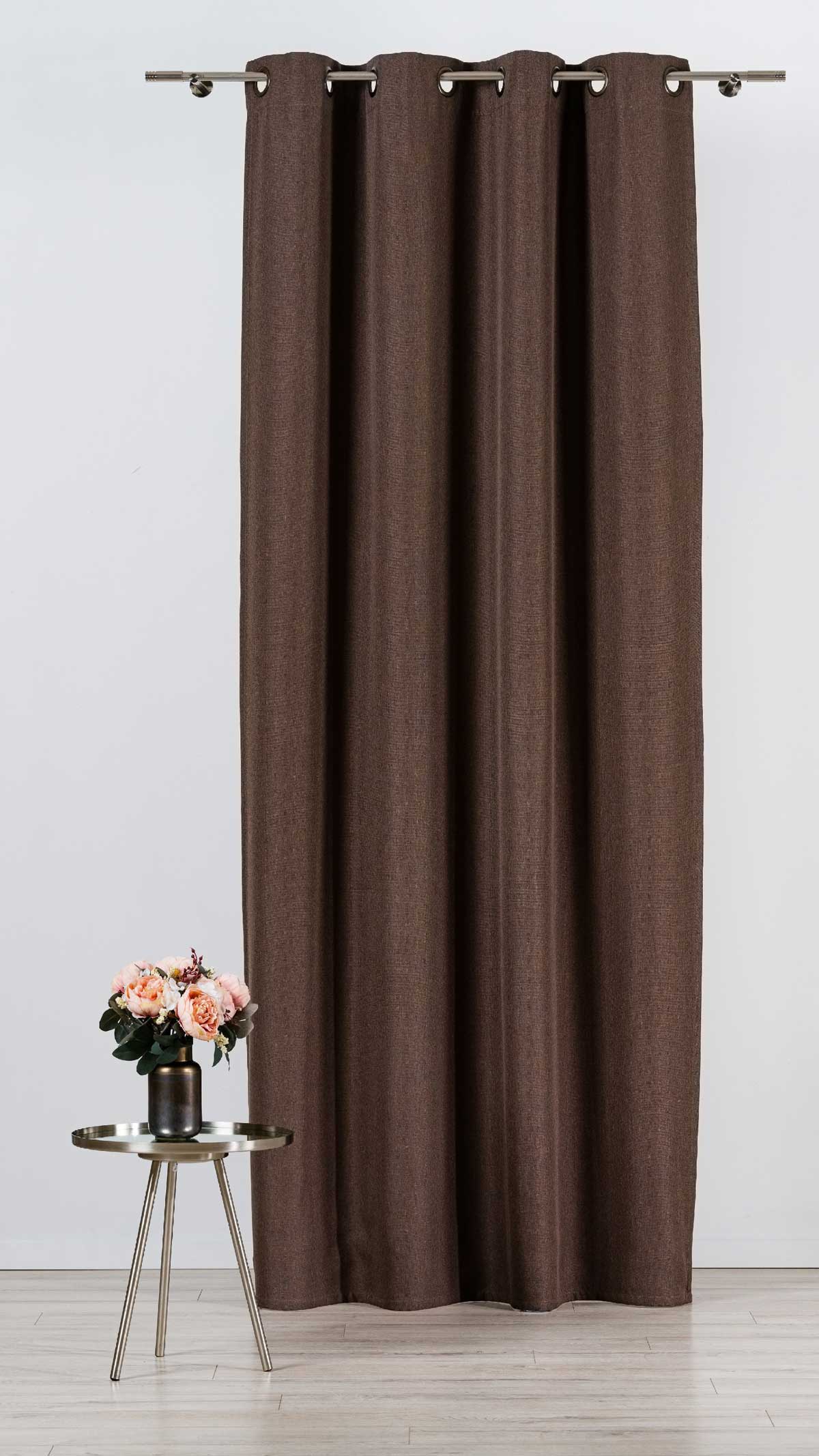 Butler Curtain walnut fabric