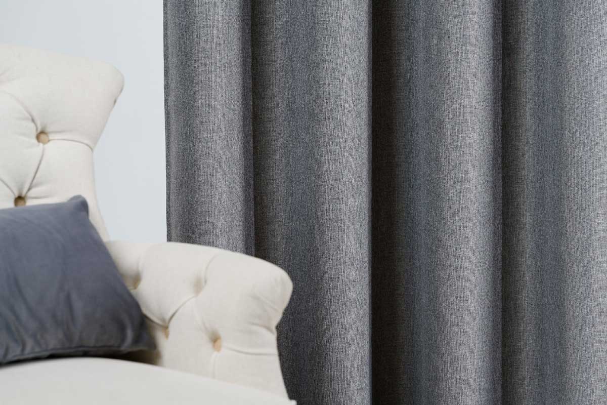 Butler Curtain grey fabric