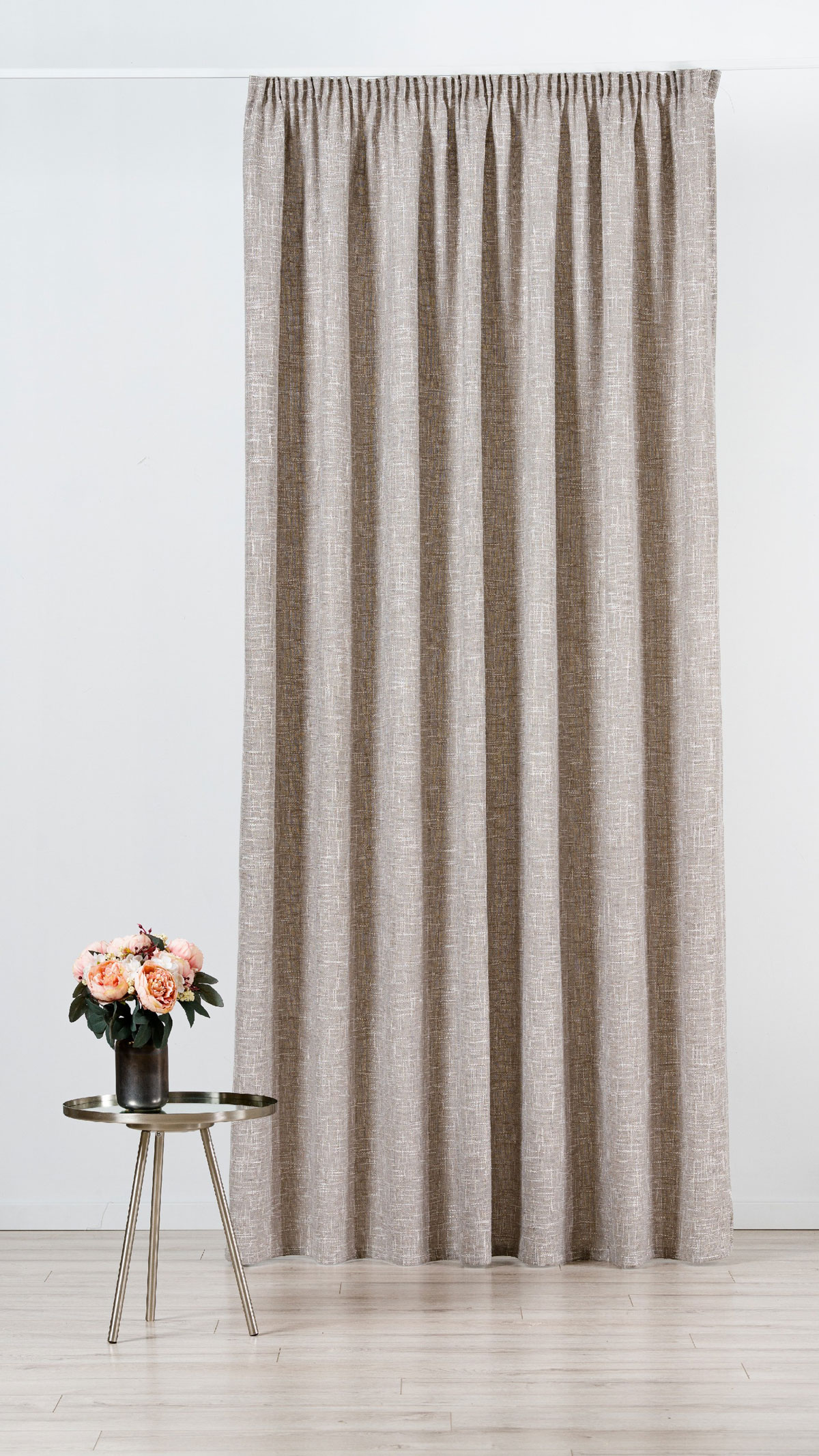 Riva Curtain grey fabric