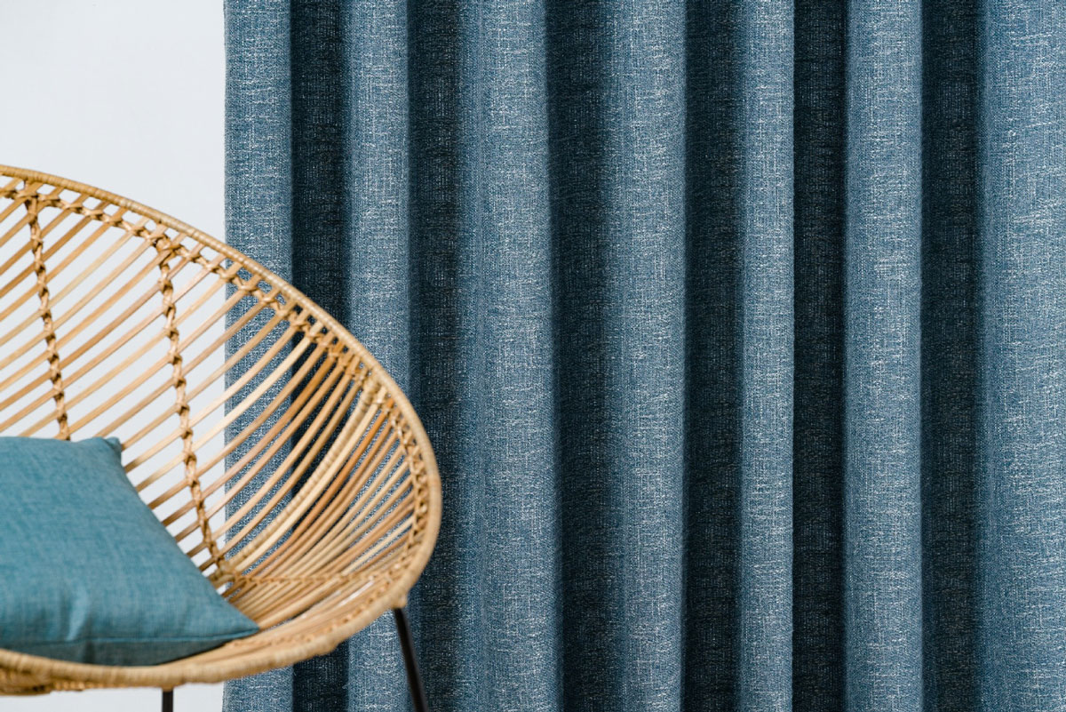 Riva Curtain blue fabric