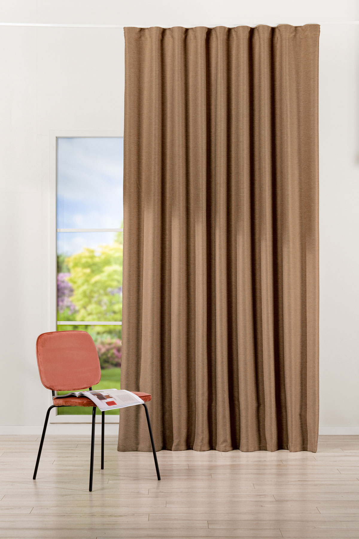 Amadeo Curtain coffee fabric