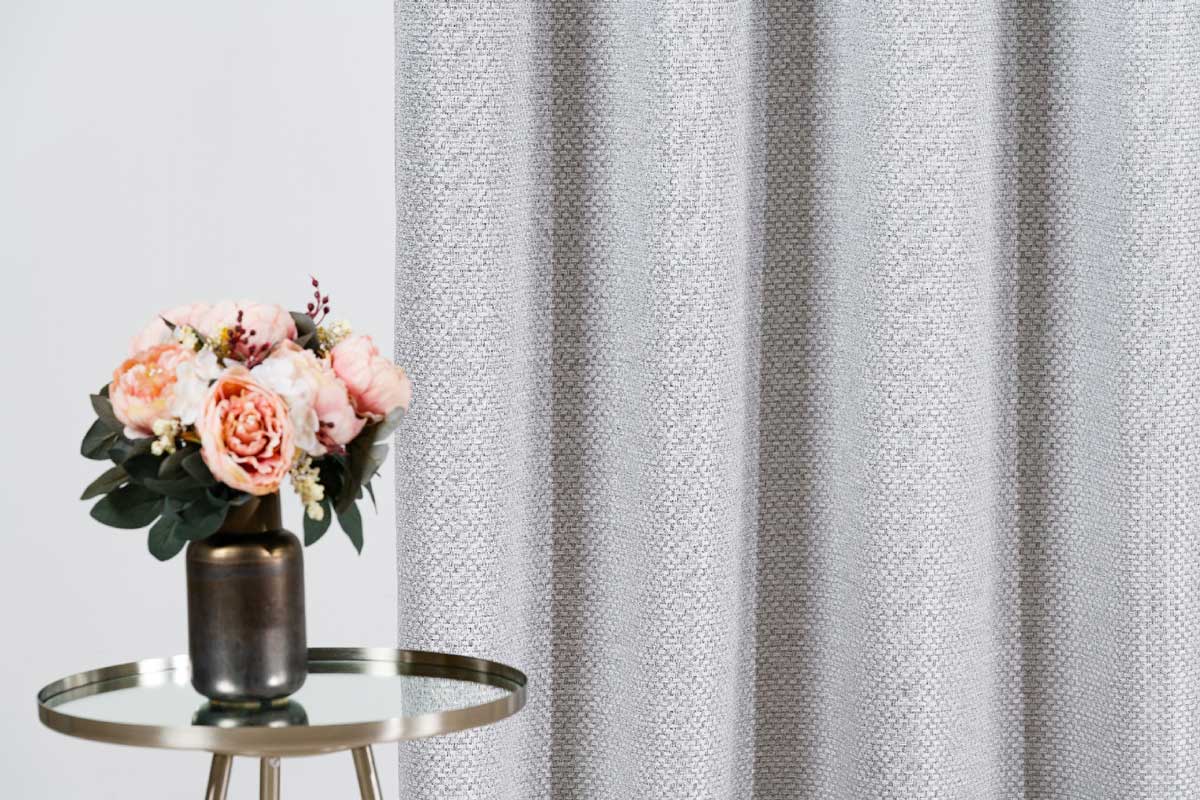 Atacama Curtain grey fabric