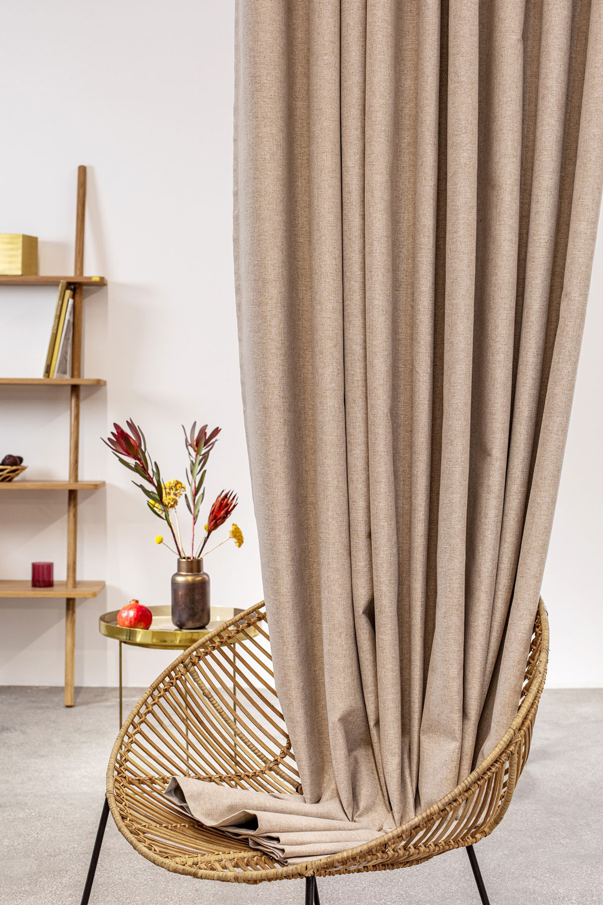 Atlas Curtain beige fabric