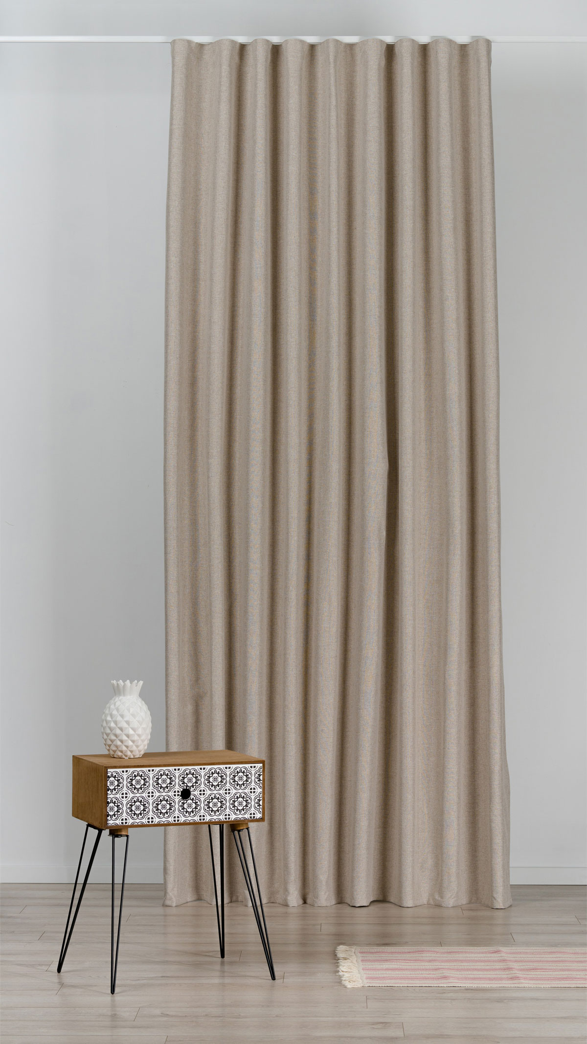 Atlas Curtain beige fabric