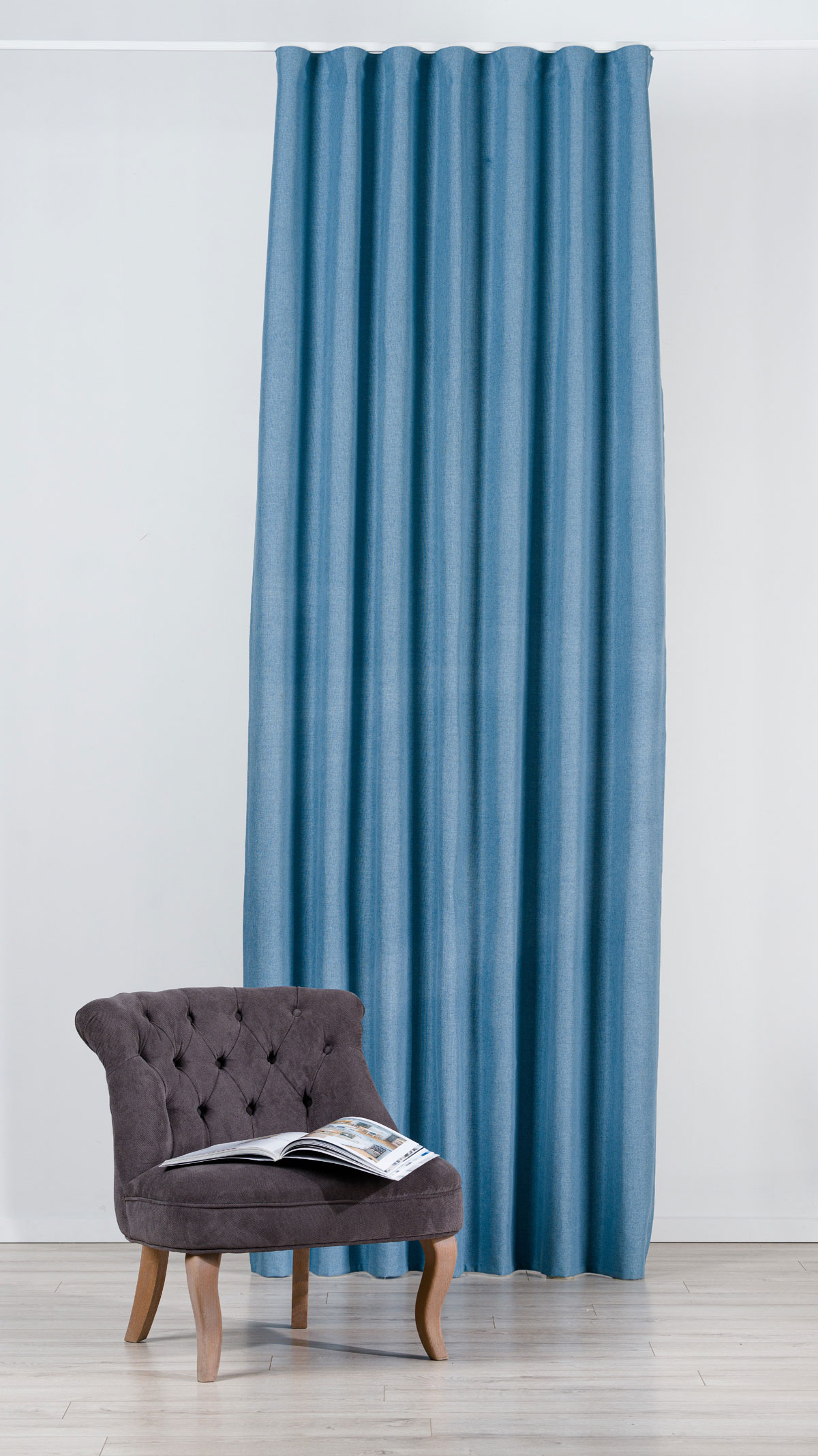 Atlas Curtain blue fabric