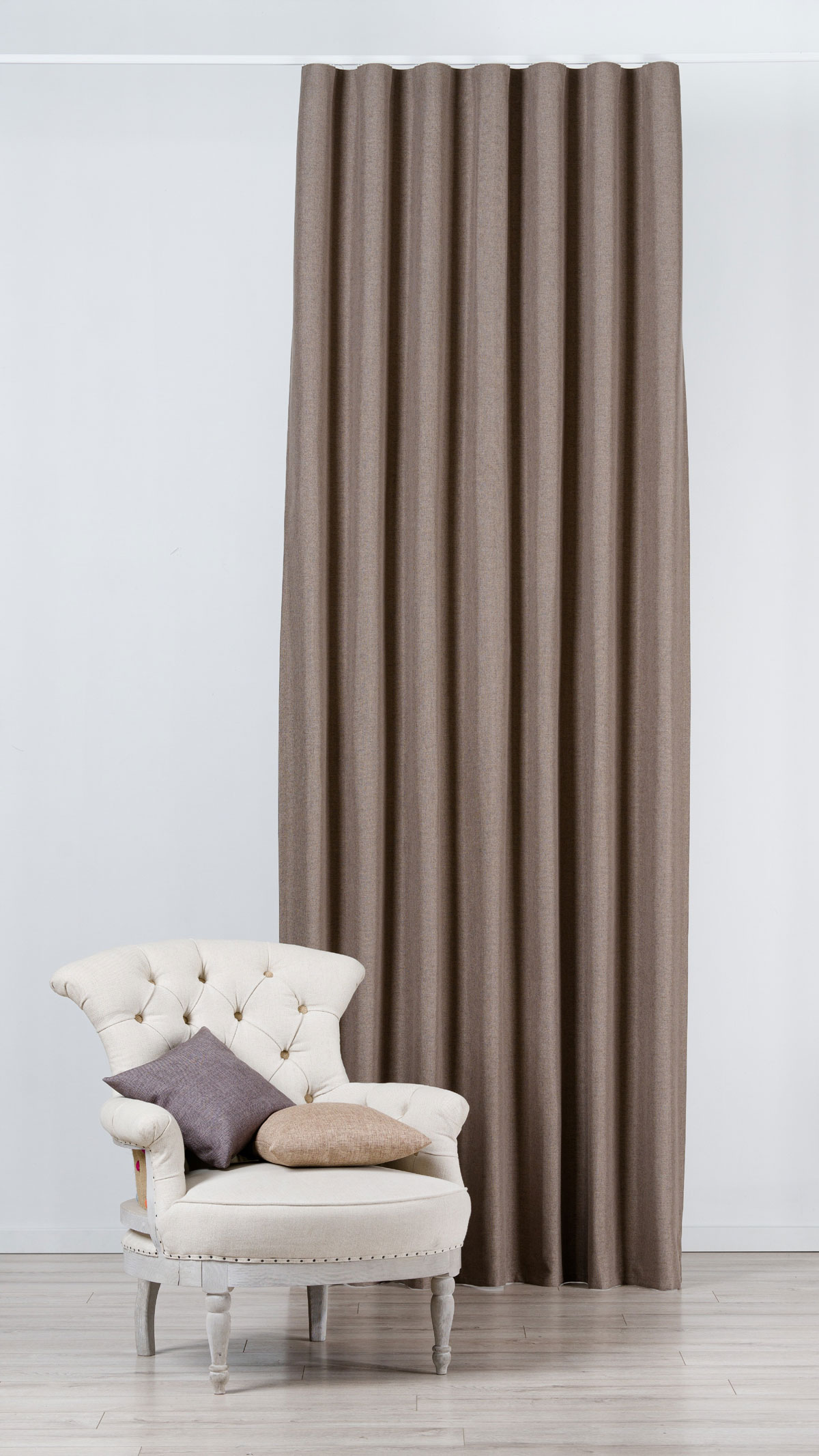 Atlas Curtain coffee fabric