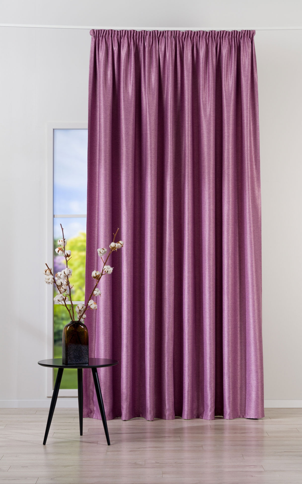 Madras Curtain pink fabric