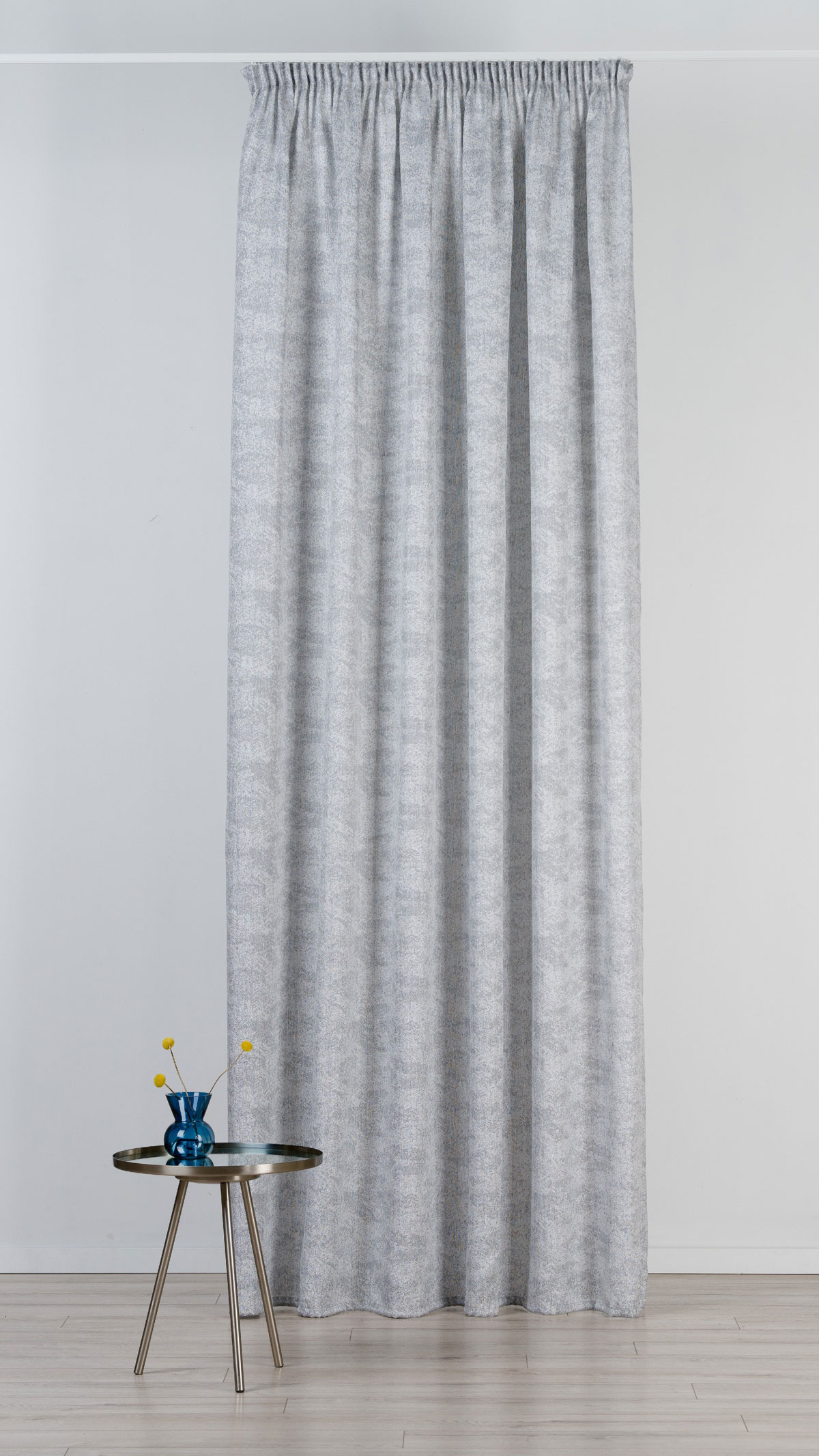 Atticus Curtain grey fabric