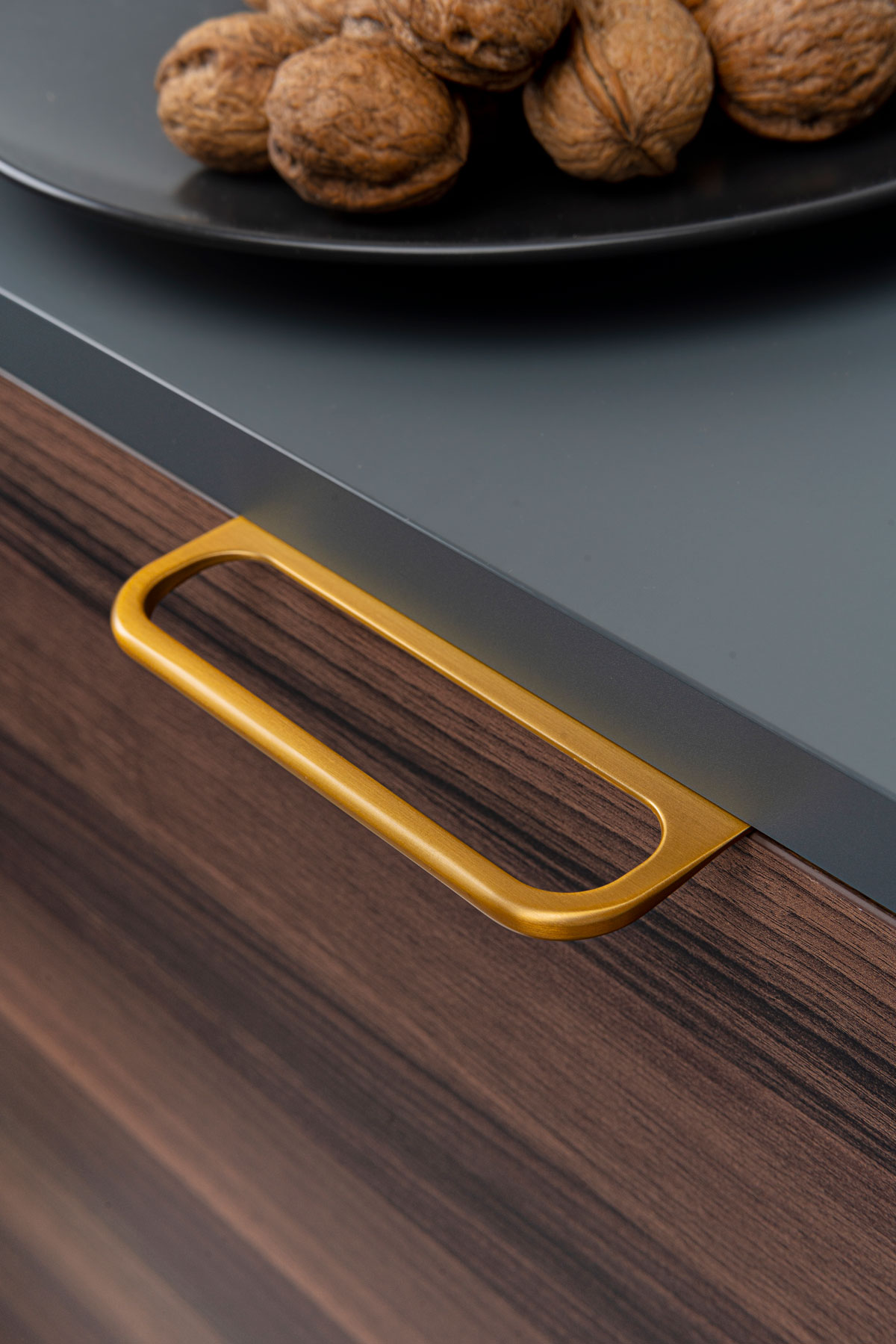 Rim brushed nickel handles