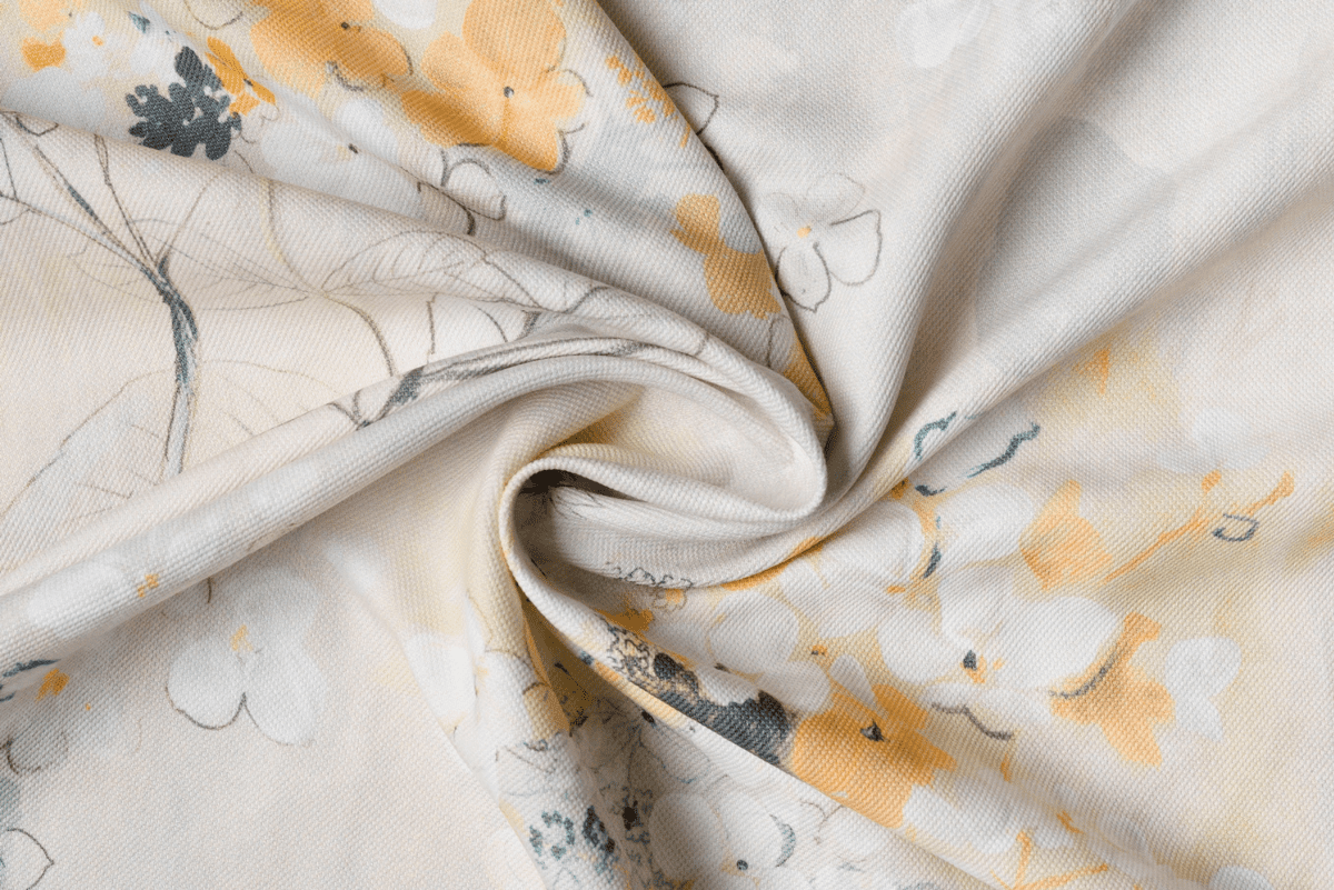 lavie white colored material curtain