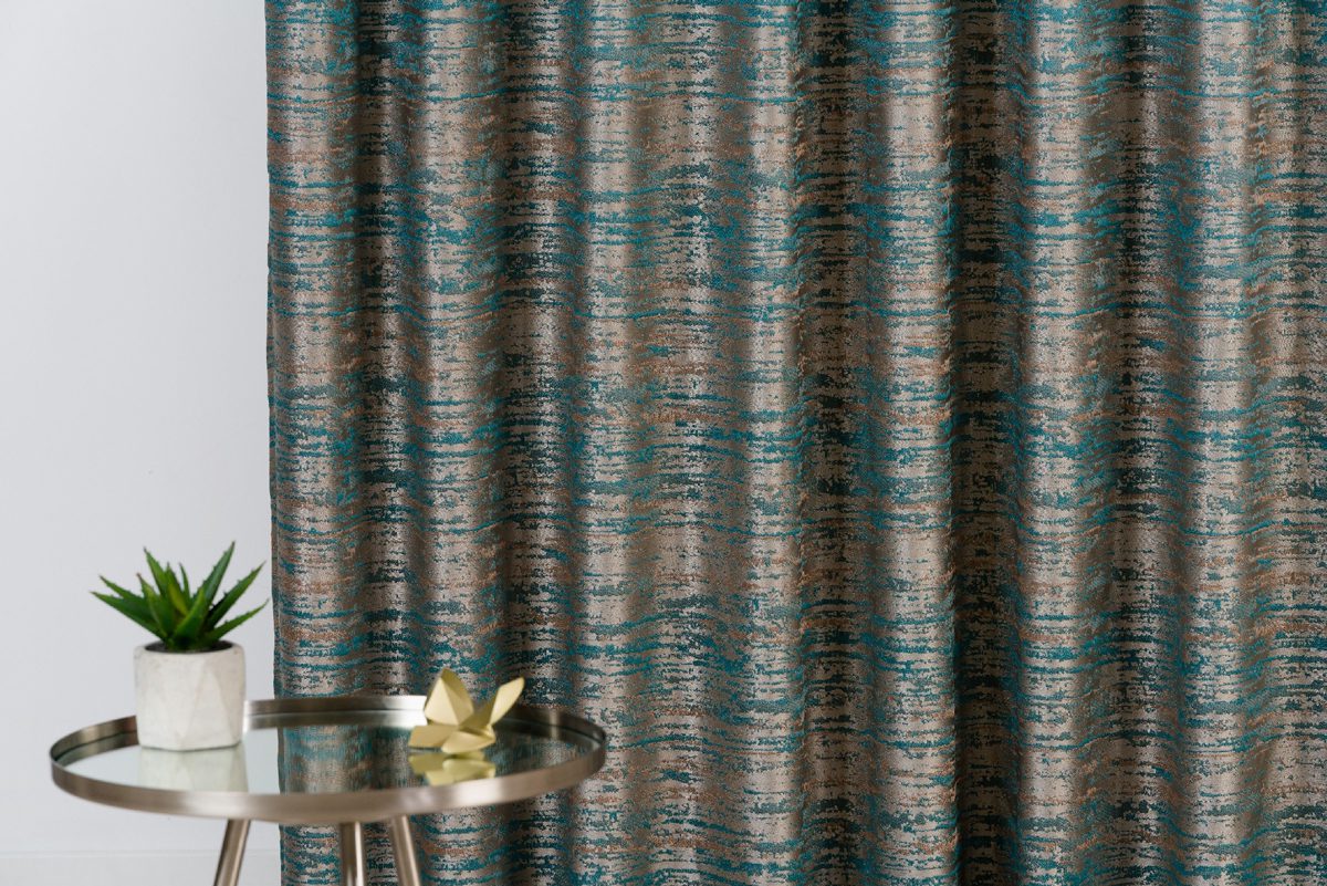 mohave green colored material curtain