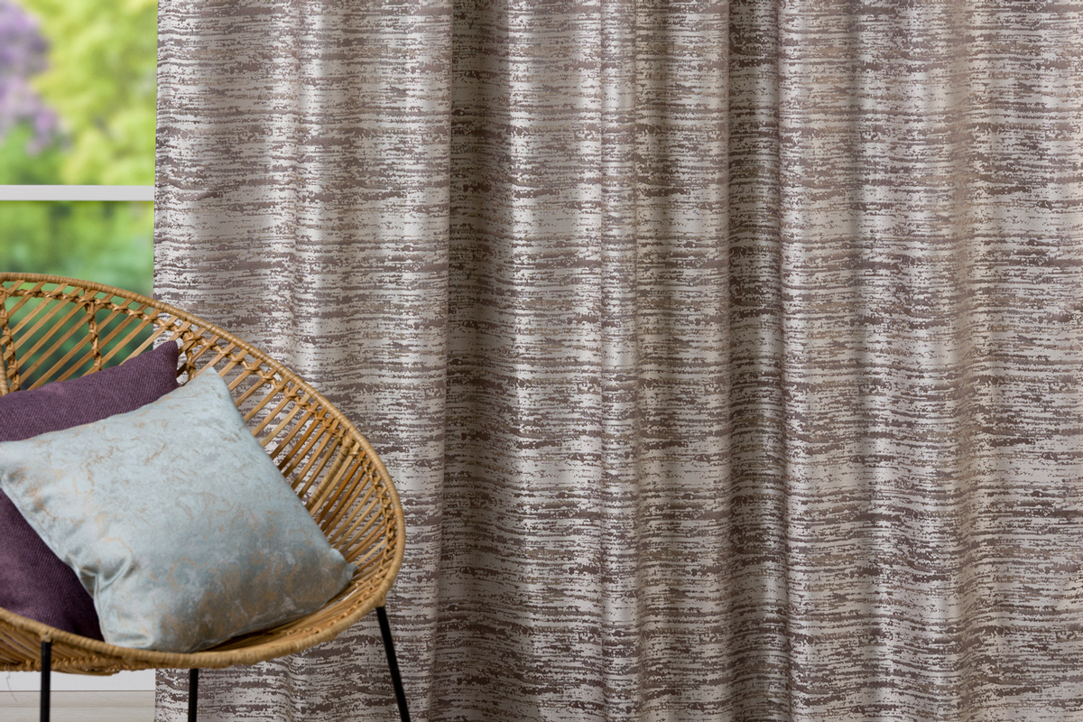 mohave brown print curtain