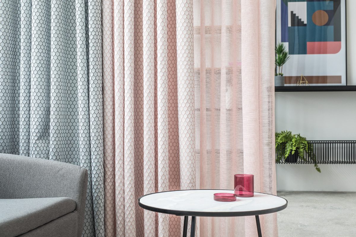 Positano pink colored material