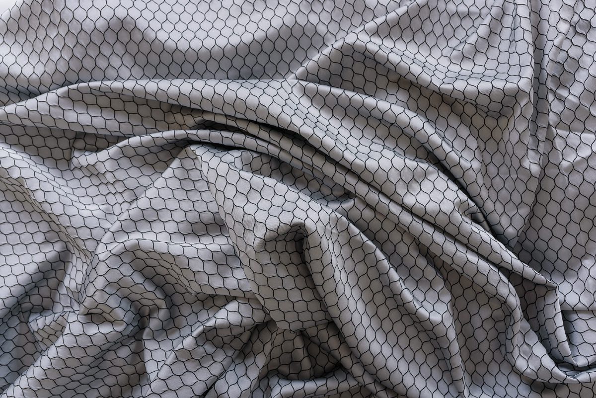 Positano grey colored material