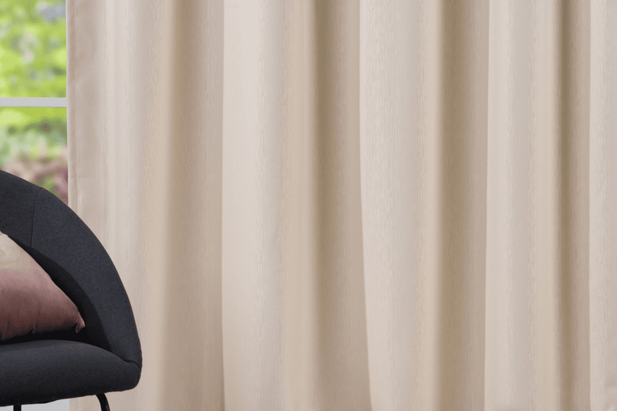 bellagio white colored material curtain