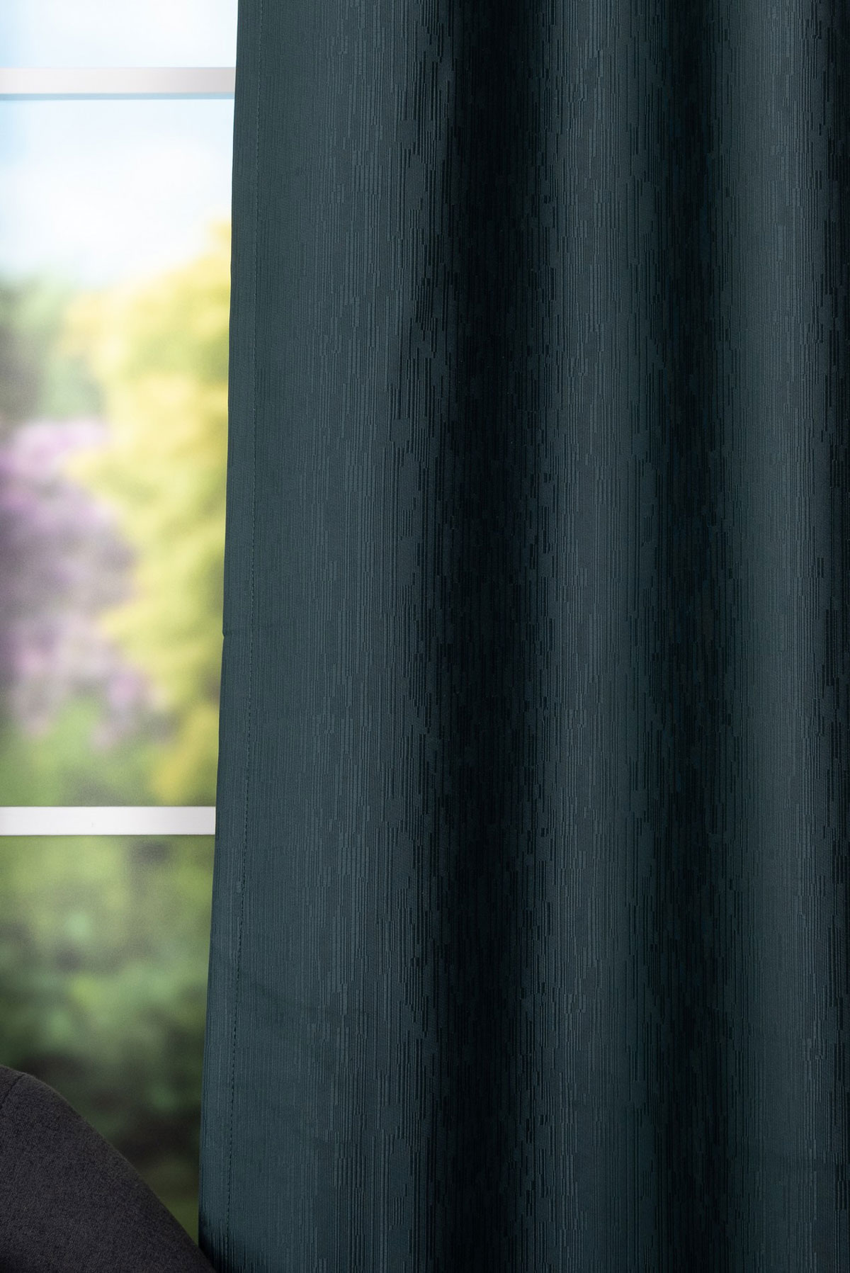 bellagio blue print curtain