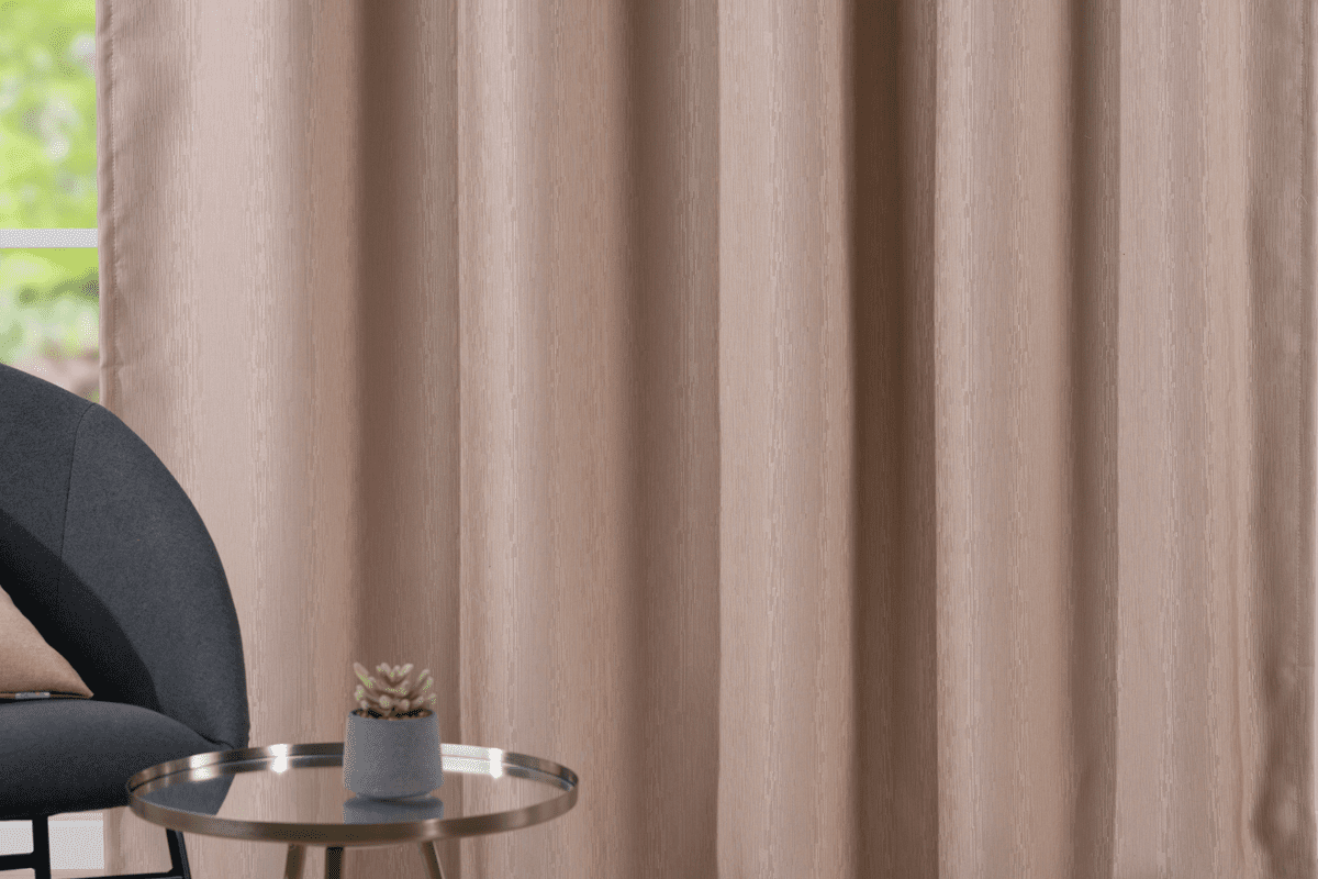 bellagio beige colored material curtain