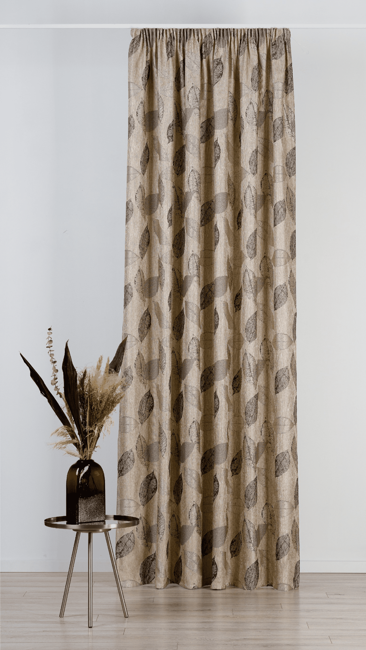 delancy blue colored material curtain