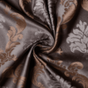 figaro coffee colored material curtain