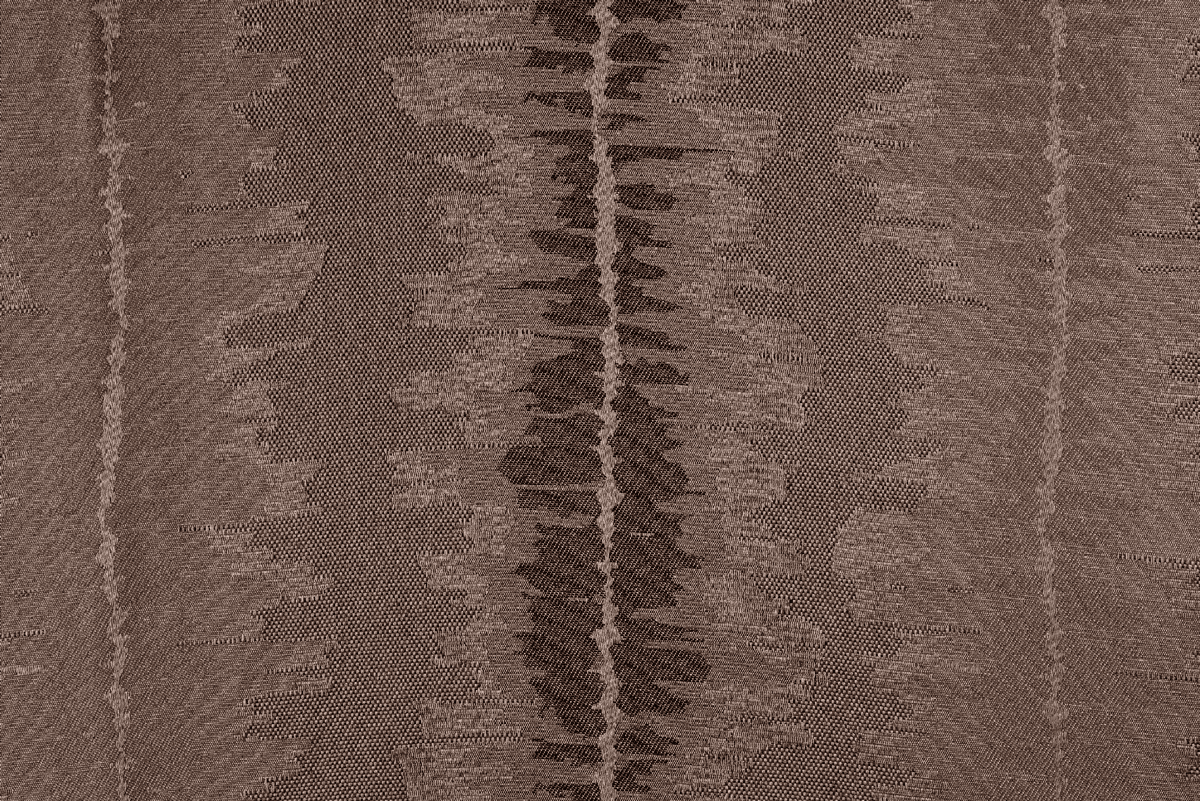 gaia coffee colored material curtain