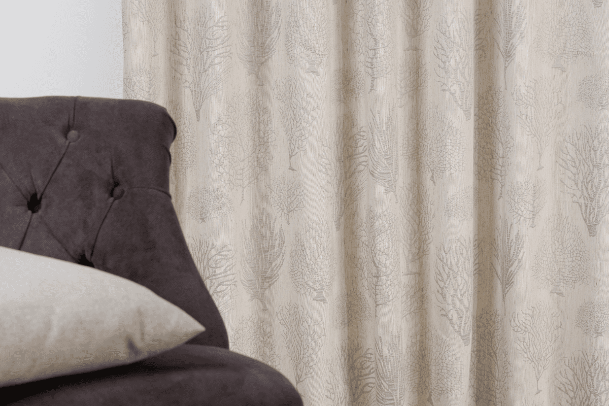 gemini beige colored material curtain