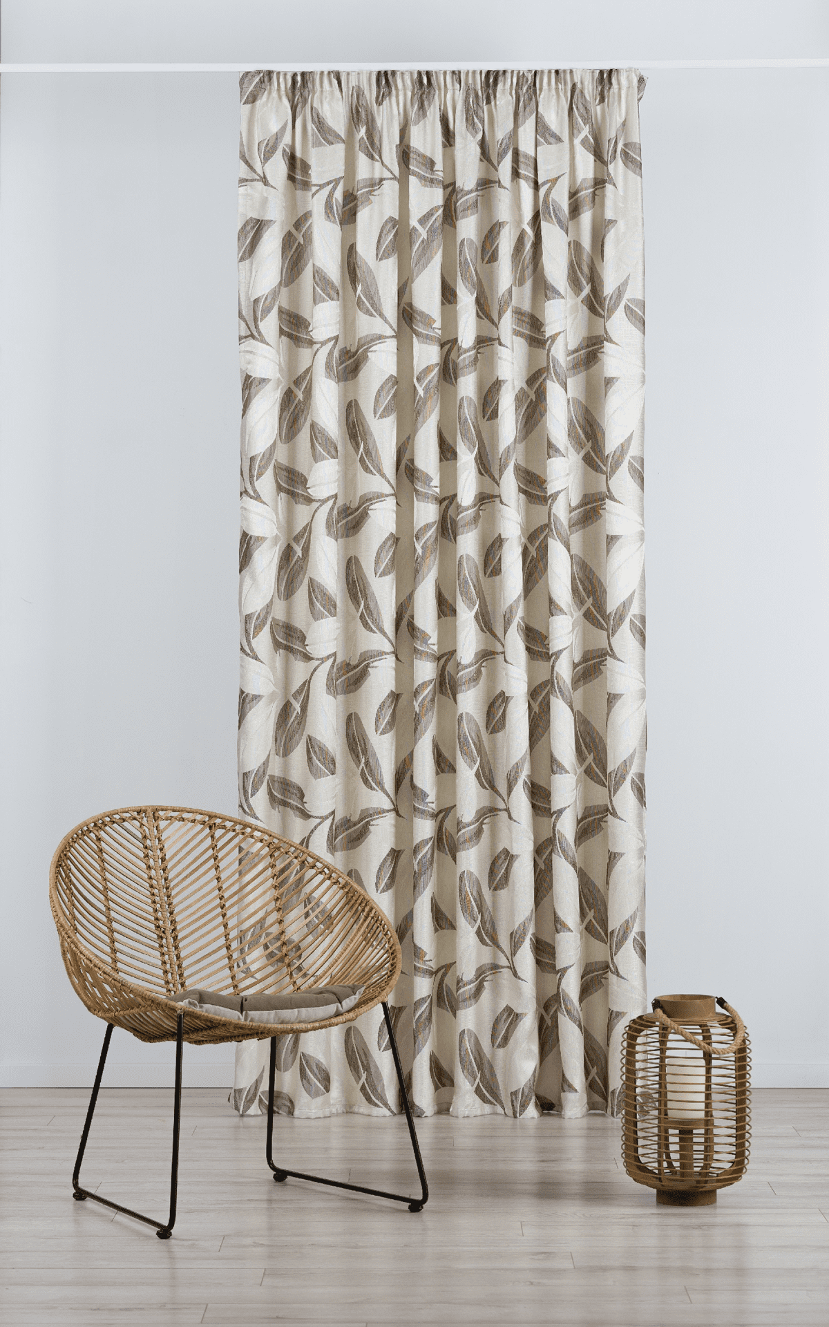 nydia beige colored material curtain